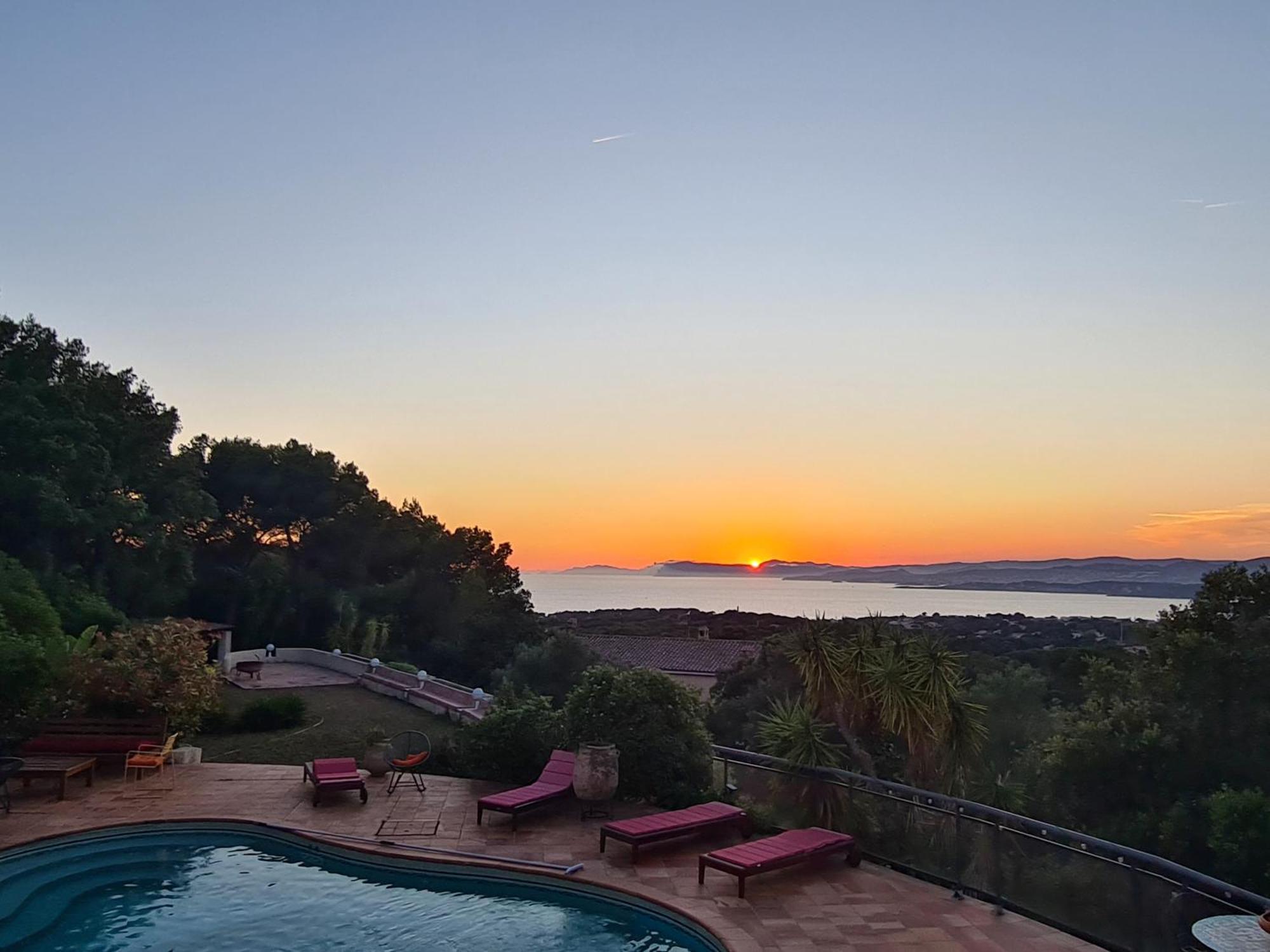 Villa M, Chambres D'Hotes, Vue Mer, Sauna, Piscine A Six-Fours Six-Fours-les-Plages Dış mekan fotoğraf