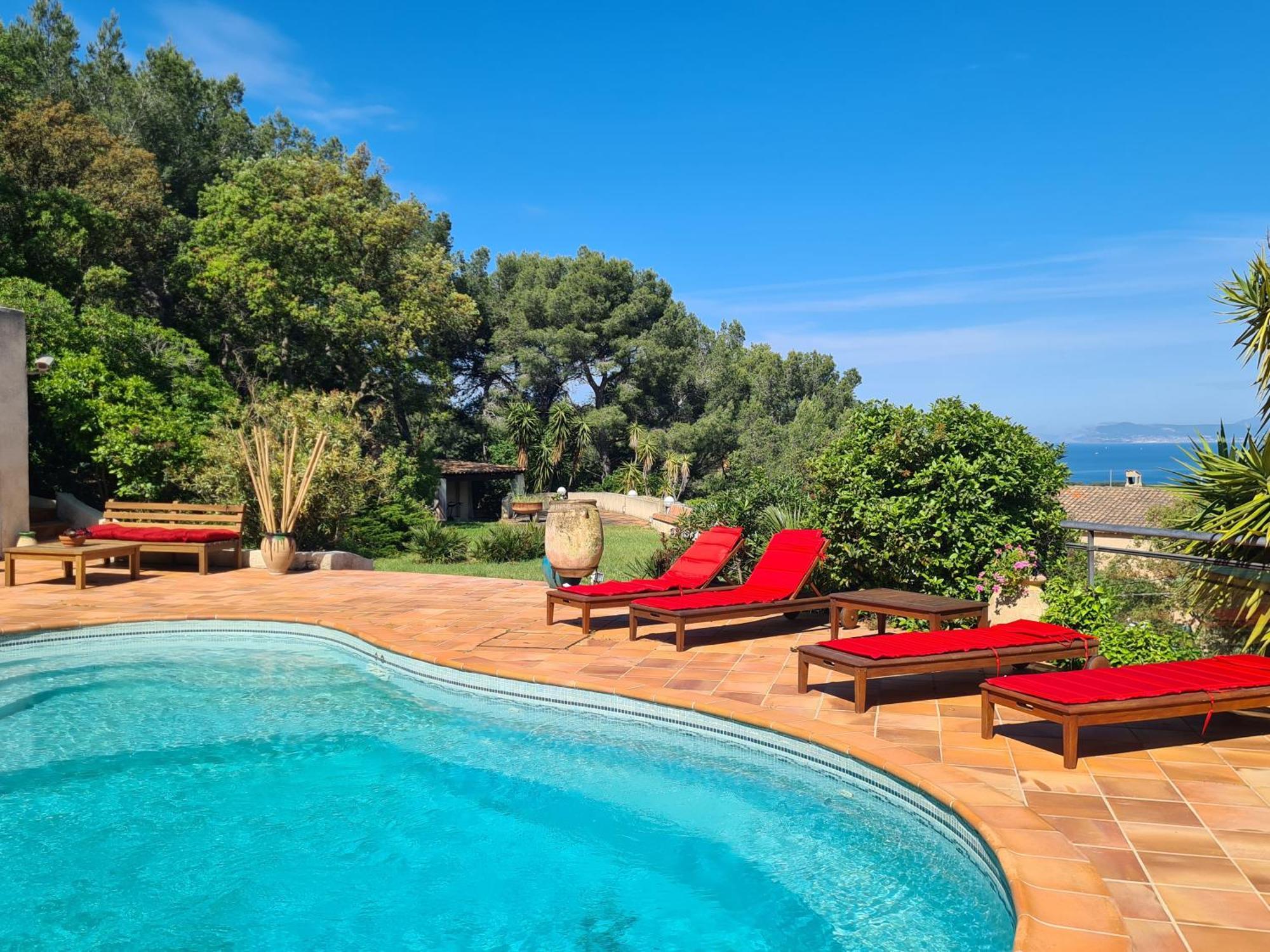 Villa M, Chambres D'Hotes, Vue Mer, Sauna, Piscine A Six-Fours Six-Fours-les-Plages Dış mekan fotoğraf